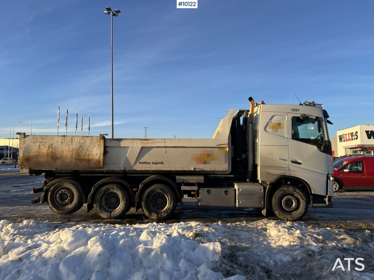 Camión multibasculante Volvo FH 8*4 Tridem Hooklift with flatbed