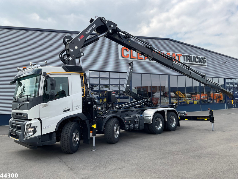 Camión multibasculante Volvo FMX 500 8x4 Euro 6 Hiab 65 Tonmeter laadkraan + Multilift 25 Ton haakarmsysteem NEW AND UNUSED!