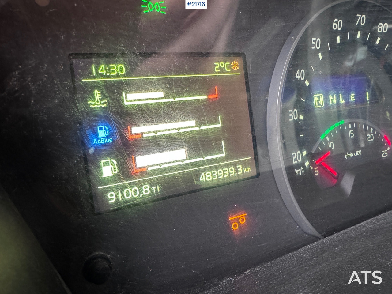 Camión multibasculante Volvo FMX 540 Krokbil - HIAB 24T Krok - Tridem