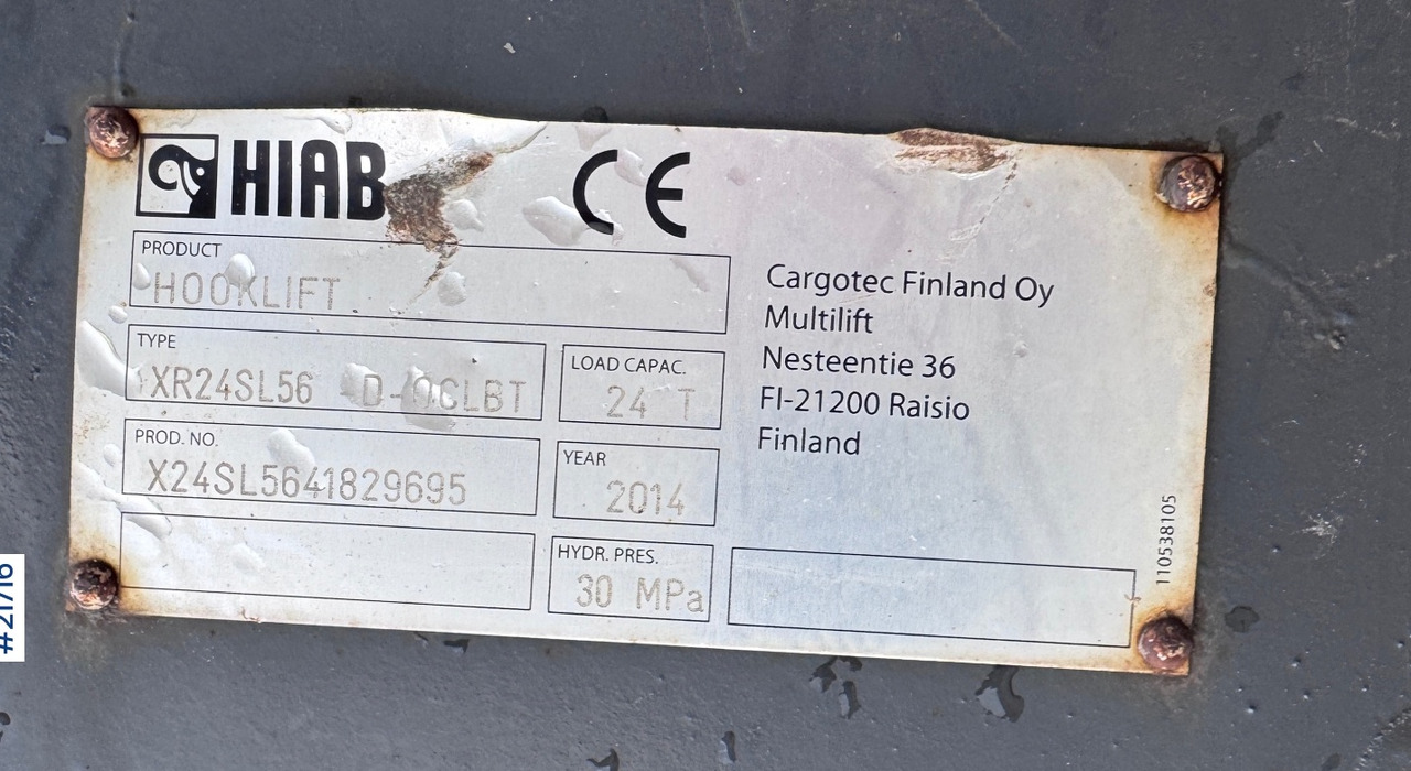 Camión multibasculante Volvo FMX 540 Krokbil - HIAB 24T Krok - Tridem