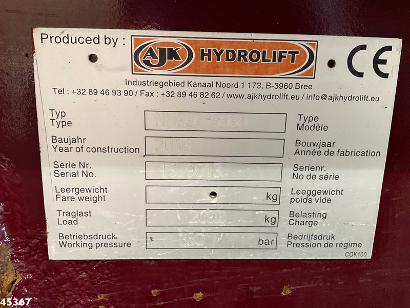 Camión multibasculante Volvo FM 410 AJK 20 Ton haakarmsysteem