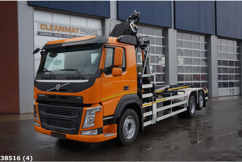 Camión multibasculante Volvo FM 410 HMF 21 Tonmeter laadkraan