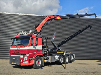 Camión multibasculante Volvo FM 420 8x2 / HIAB HOOKLIFT + 30 t/m CRANE - KRAN