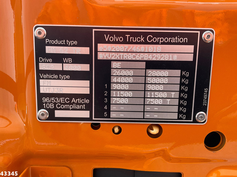 Camión multibasculante Volvo FM 430 Euro 6 VDL 21 Ton haakarmsysteem