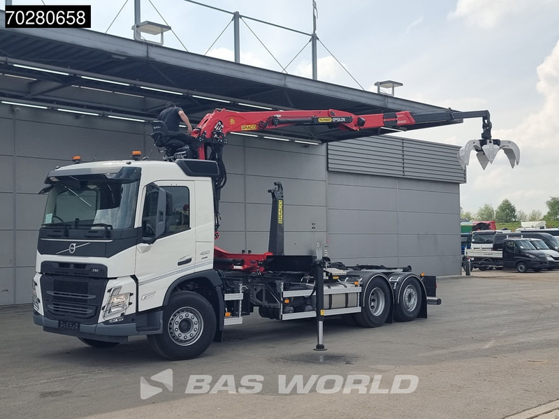 Camión multibasculante Volvo FM 460 6X2 Palfinger Q150Z96 Epsilon Kran + PHT20SLD5 hooklift VEB Euro 6