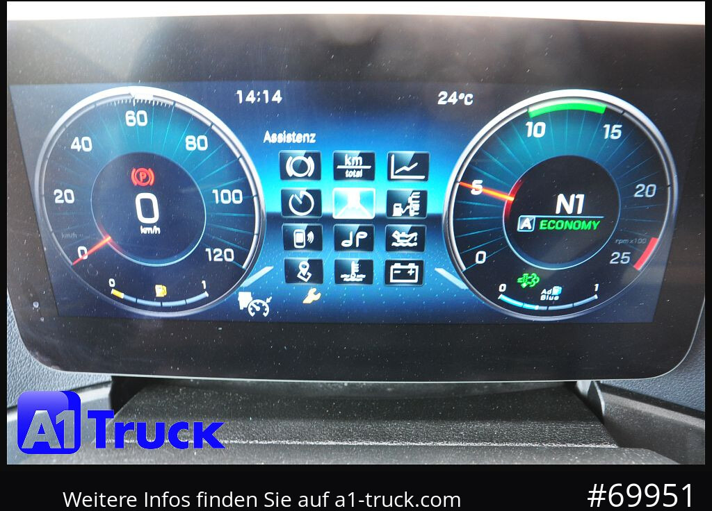 Camión portacontenedore/ Intercambiable MERCEDES-BENZ 2545, Multi BDF, Wechsler, 7.45-7.82, MIDI, LIftachse