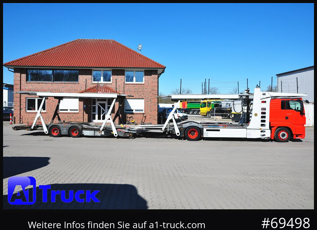 Camión portavehículos MAN 18.400 TGX, Autotransporter Kässbohrer,