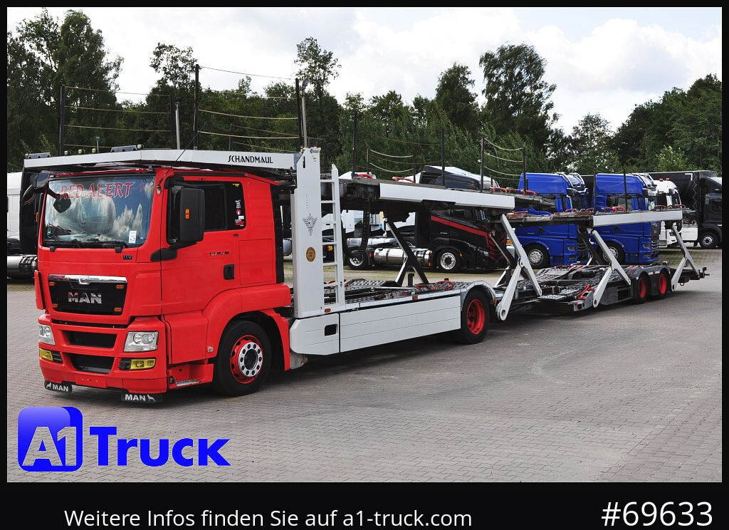 Camión portavehículos MAN 18.400 TGX, Autotransporter Kässbohrer,