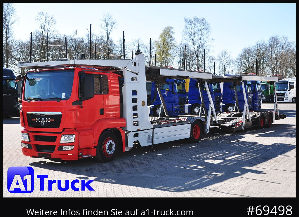 Camión portavehículos MAN 18.400 TGX, Autotransporter Kässbohrer,