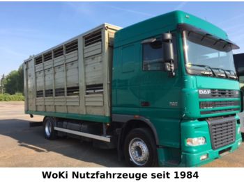 Camión transporte de ganado DAF 95 XF 430  Menke Doppelstock Vieh Tacho Analog: foto 1