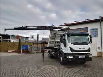 Camión volquete, Camión grúa nuevo Iveco Eurocargo ML160E32/P Kipper Meiller/Kran Hiab FB: foto 1