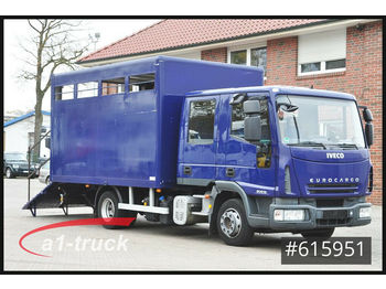 Camión transporte de ganado Iveco ML80E18D, Pferde, 7 Sitze, Doka Tüv 11/21: foto 1