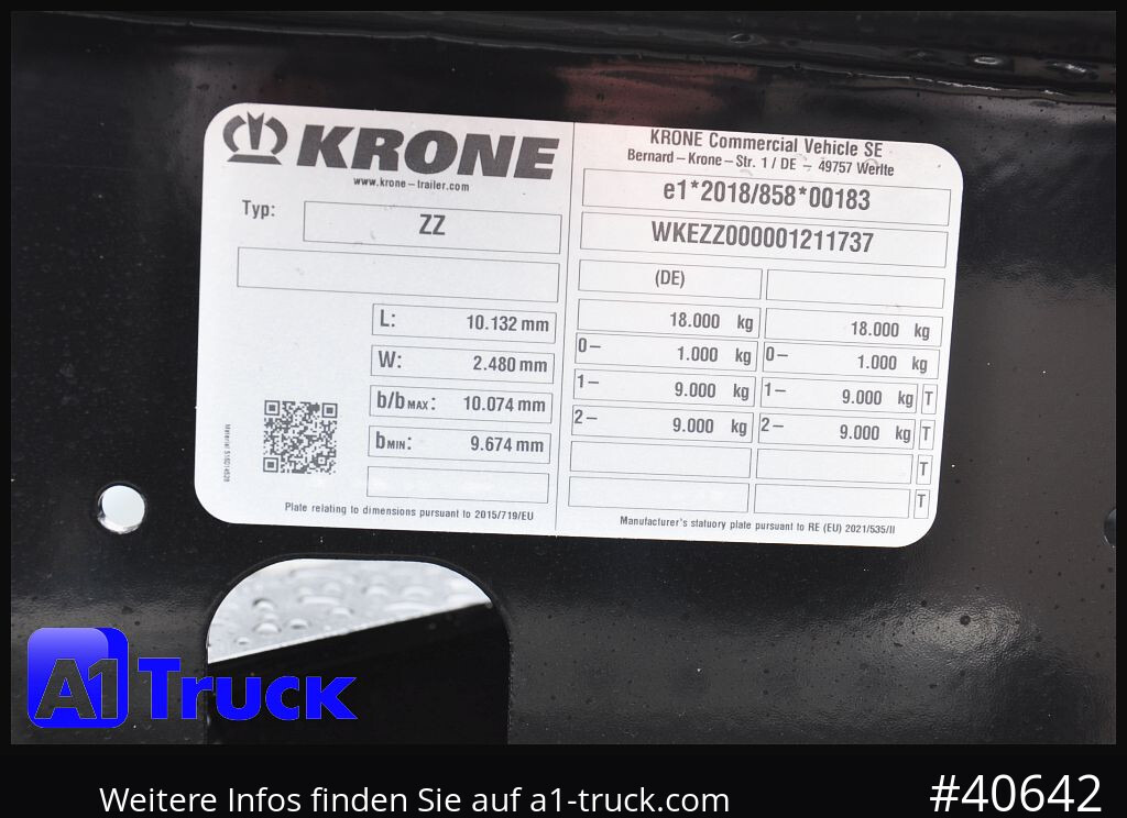 Camión KRONE Tandem, MIDI, für 1120mm + 1320mm, SOFORT, NEU