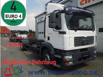 Camión portacontenedore/ Intercambiable MAN 18.240 LL BDF 1. Hand Deutsches Fahrzeug Euro 4: foto 1