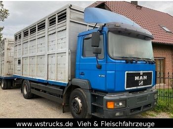 Camión transporte de ganado MAN 19.343 mit Lafaro Doppelstock wenig Kilometer: foto 1