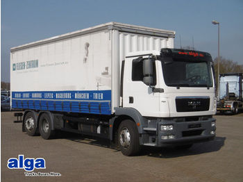 Camión lona MAN 26.340 LL TGM,7,35 m. lang, mit MOFFETT M4 25.3!: foto 1