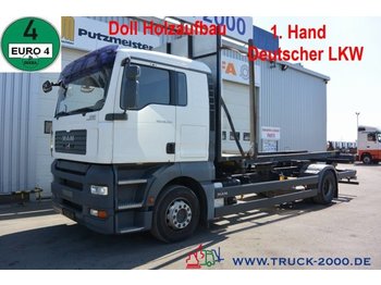 Camión para transporte de madera MAN TGA 18.350 LL Kurzholz Holz Aufbau 1.Hand Klima: foto 1