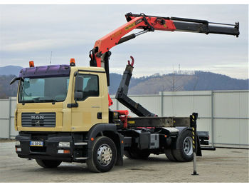 Camión multibasculante MAN TGM  18.280  Abrollkipper 4,00m + Kran/FUNK !!: foto 1
