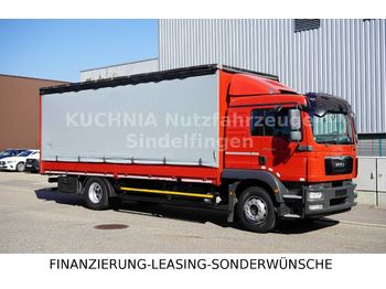 Camión lona MAN TGM 18.340 LL Pritsche 7,24m L-Haus E5 EEV Klima: foto 1