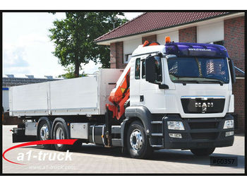 Camión caja abierta MAN TGS 26.400 6x2 BLL, Terex 165- 3 BDF-Pritsche, F: foto 1