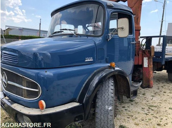 Camión  MERCEDES L 1918 PLATEAU GRUE - 128 000km - BON ETAT - NOMBREUX TRAVAUX EFFECTUES