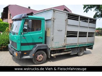Camión transporte de ganado para transporte de animales Mercedes-Benz 814 mit Kaba Aufbau: foto 1