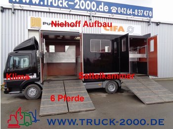 Camión transporte de ganado Mercedes-Benz 817 Pferdetransporter 6 Pferde*Niehoff Aufbau: foto 1