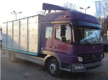 Camión transporte de ganado Mercedes-Benz 818 4x2 / Viehaufbau / Klima: foto 1