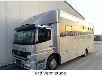 Camión transporte de ganado Mercedes-Benz Atego 1223 Schlafkabine/ 4 Pferde/neuer TÜV: foto 1