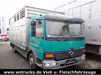 Camión transporte de ganado Mercedes-Benz Atego 818 Einstock Luftfederung: foto 1