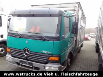 Camión transporte de ganado Mercedes-Benz Atego 818 Einstock Luftfederung: foto 1