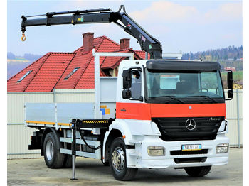 Camión caja abierta Mercedes-Benz Axor 1828 * Pritsche 5,40 m + Kran 4x2*: foto 1