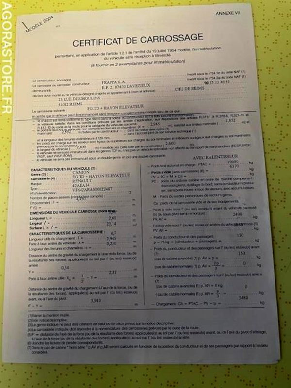 Camión POID LOURD RENAULT MIDLUM