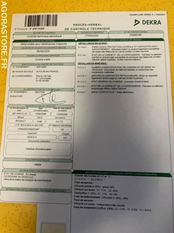 Camión POID LOURD RENAULT MIDLUM