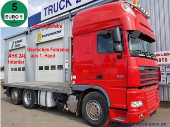 Portavehículos camión DAF XF105.460 Spezial Baumaschinen Trecker