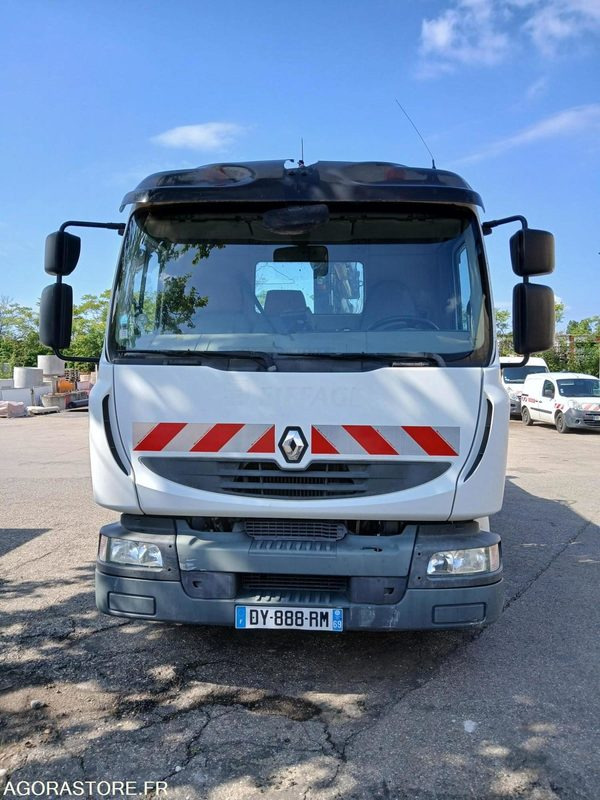 Camión RENAULT 4X2 GRUE- MIDLUM 280 BENNE CARRE - 2008 / 175214 KM - DY-888-RM (M5388)
