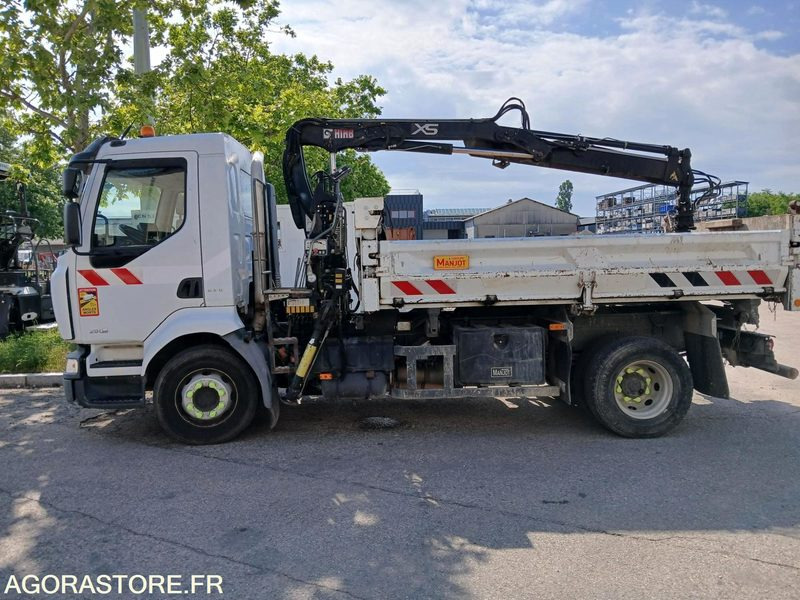 Camión RENAULT 4X2 GRUE- MIDLUM 280 BENNE CARRE - 2008 / 175214 KM - DY-888-RM (M5388)