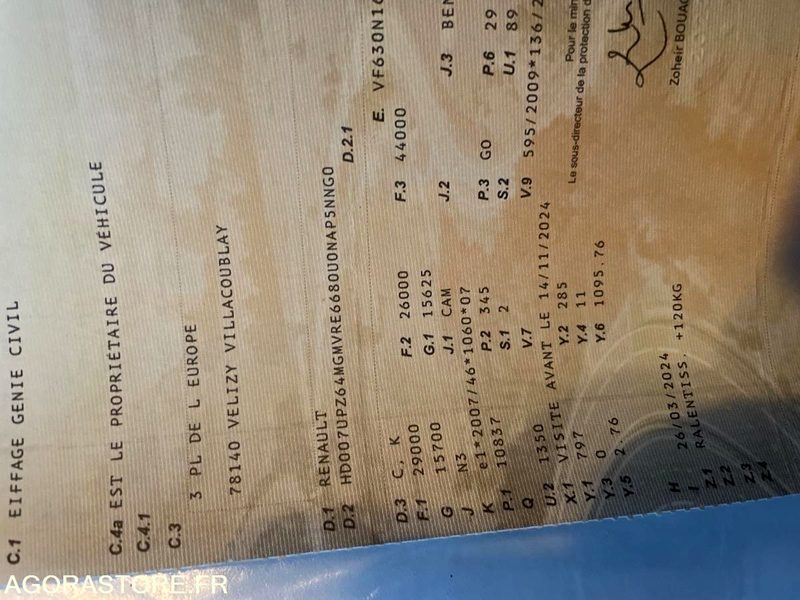 Camión Renault trucks C460 26T BENNE GRUE - 2014 - 347103 -DM941LF