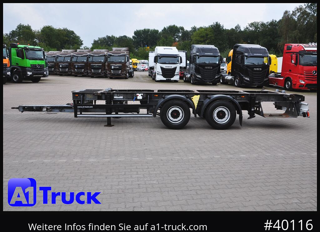 Camión SCHMITZ tandem, verzinkt, oben oder unten gekuppelt, verstellbar