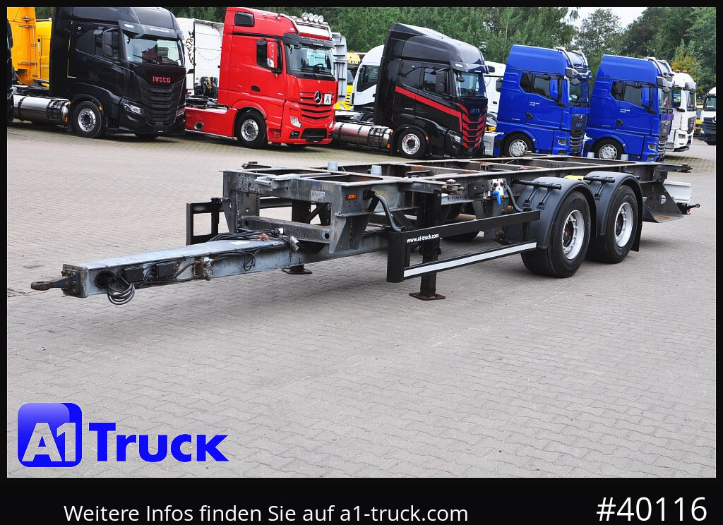 Camión SCHMITZ tandem, verzinkt, oben oder unten gekuppelt, verstellbar