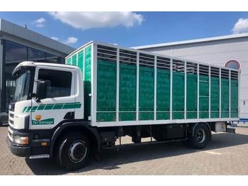 Camión transporte de ganado Scania 114-340 Manual Euro-2 Animal Transport 2000: foto 1