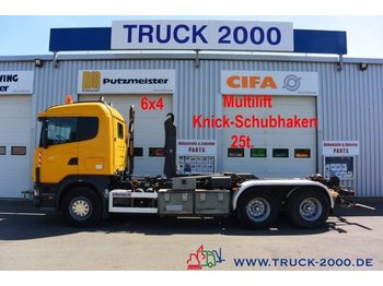 Camión multibasculante Scania 124G470 6x4 Multilift Knick- Schub Haken 25 to.: foto 1