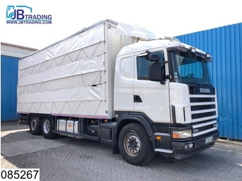 Camión transporte de ganado Scania 124 420 6x2, Animal transport, 3 layers, Manual, Retarder, Airco, Standairco: foto 1