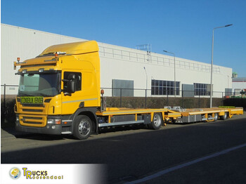 Camión portavehículos Scania P320 + Euro 5 + Combi + PTO + Machine/truck transporter + Liftable plates: foto 1