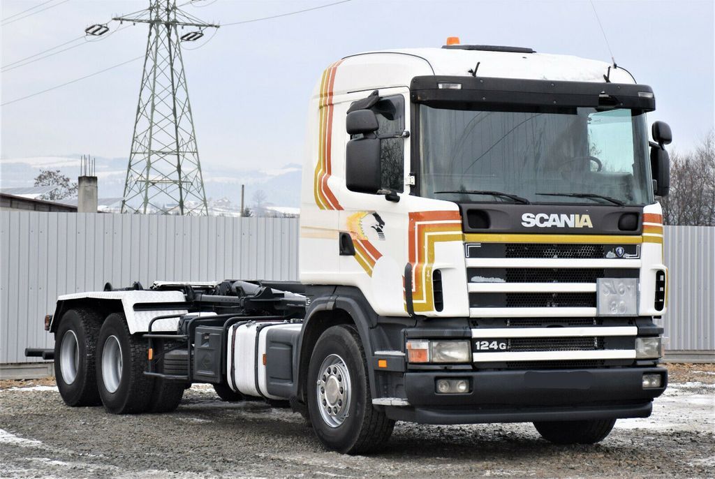 Camión multibasculante Scania R124 470 Abrollkipper *6x2* Top Zustand !: foto 3