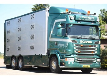 Camión transporte de ganado Scania R450 !!EURO6!! CUPPERS!!4-STOCK!!VENTILATED!!: foto 1