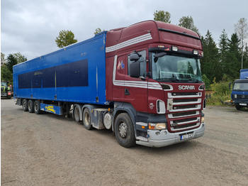 Camión portacontenedore/ Intercambiable para transporte de materiales áridos Scania R500: foto 1