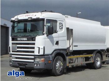 Camión cisterna Scania R 124, 15.000 ltr, Klima, 4 Kammern, Pumpe, Zähle: foto 1