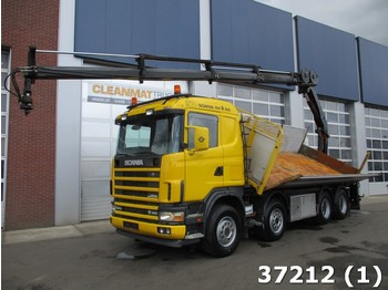 Camión volquete Scania R 164 V8 8x4 Palfinger 20 ton/meter Kran: foto 1
