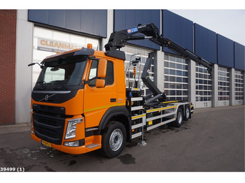 Camión multibasculante, Camión grúa Volvo FM 430 HMF 23 ton/meter laadkraan: foto 1